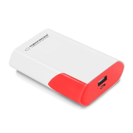 PowerBank ESPERANZA BOSON 6000mAh WHITE RED Fiskalne Kase Tuzla